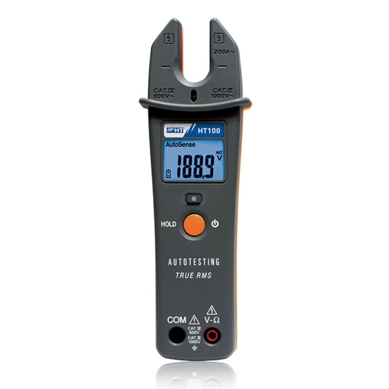HT100- AC TRMS clamp meter with auto-detection feature (up to 200A)