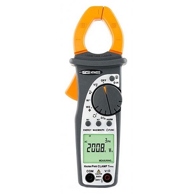 HT4022 - AC TRMS clamp meter 400A with power/harmonics measurements