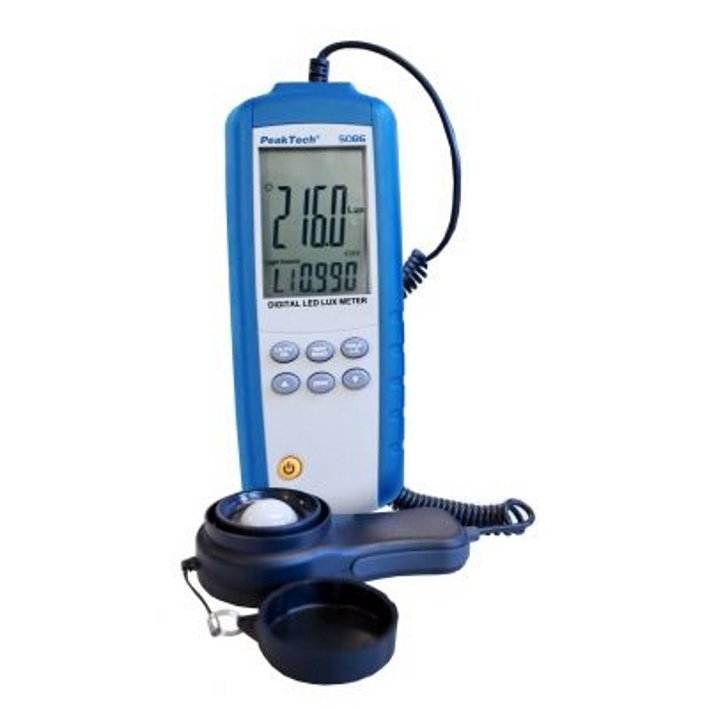 Peaktech P5086 - Digital LED Lux Meter, 3¾-digit, 0 ÷ 400.000 Lux