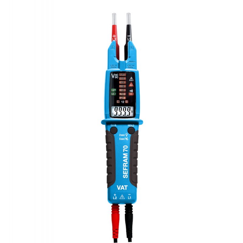 Detector tensiune fara contact & Cleste curent & Multimetru - SEFRAM 70
