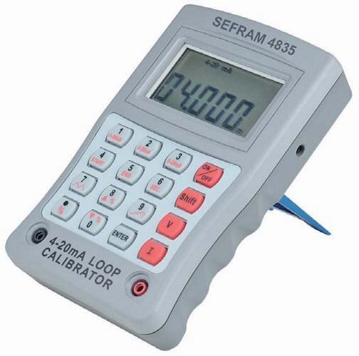 Calibrator de proces; generator 4-20mA și 4-24V - Sefram 4835