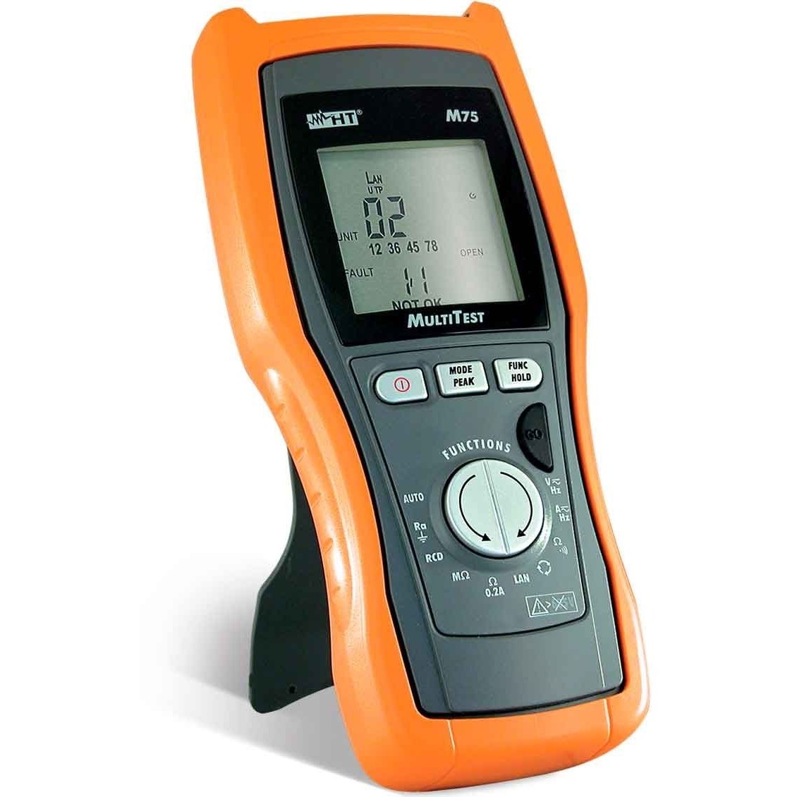 Multimetru digital cu funcții de testare cablări LAN și electrosecuritate - HT M75E