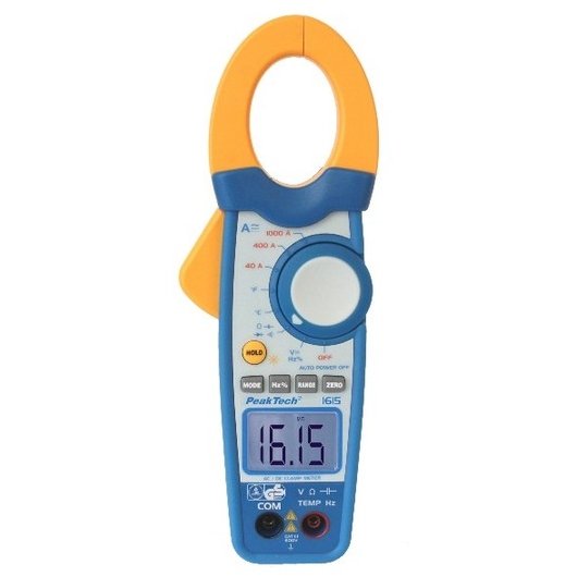 Peaktech P1615 - Digital Clamp Meter, 1000 A AC/DC