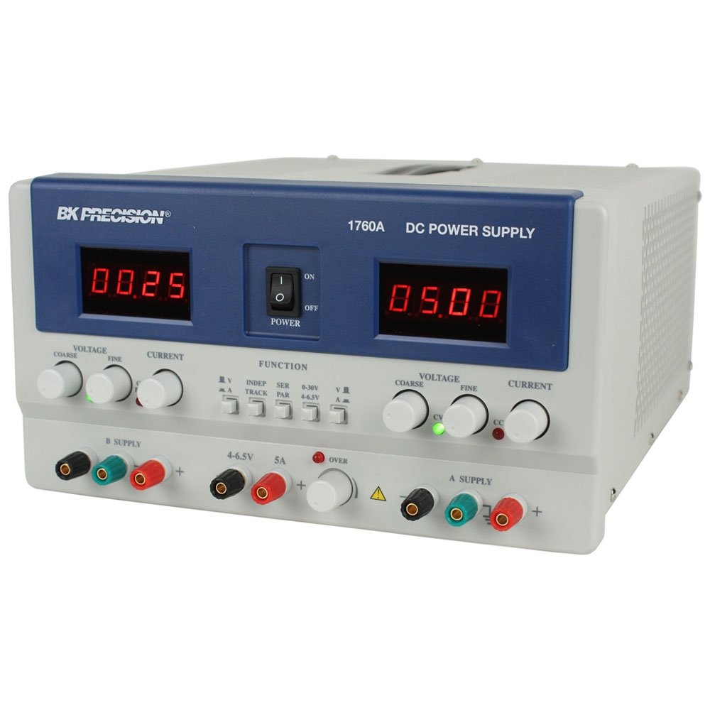 Surse de alimentare cu trei canale (până la 60V, 5A) - BK Precision 1760A &1761 &1762