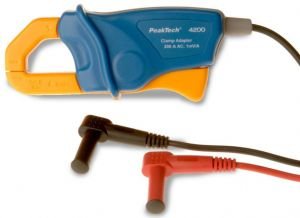 Peaktech P4200 - Current Clamp Adapter for Multimeter ~ 200 A AC ~ with 4mm Plugs