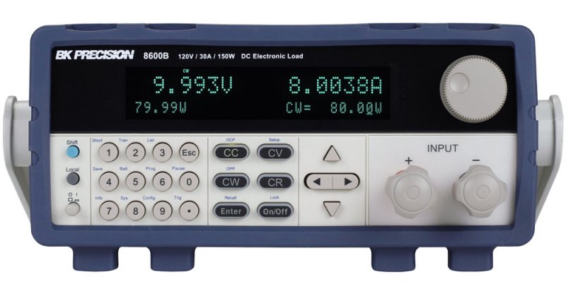 DC electronic loads (up to 500V / 720A / 6 kW), BK, 8600 Series