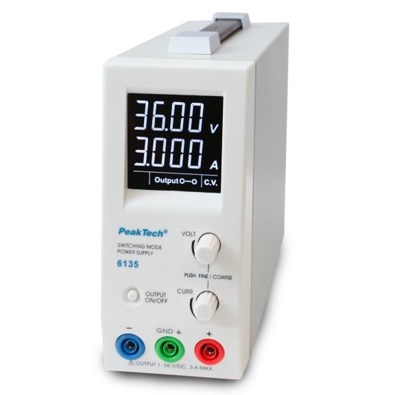 Surse în comutație 100W (20V/5A sau 36V/3A) - Peaktech P6095 & P6135