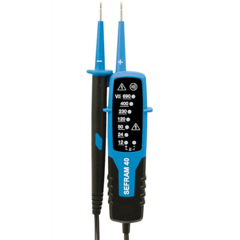Tester de tensiune si continuitate cu LED - SEFRAM 40