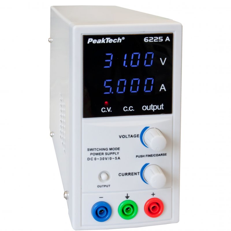 Sursă în comutație, monocanal (până la 30V / 5A) - Peaktech P6225A 