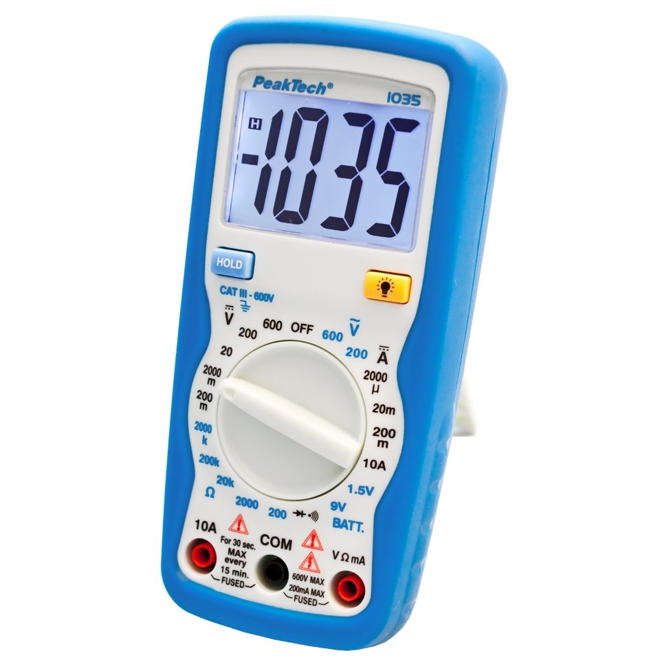 Multimetru digital ( 600V AC & DC, 10A DC) - Peaktech P1035